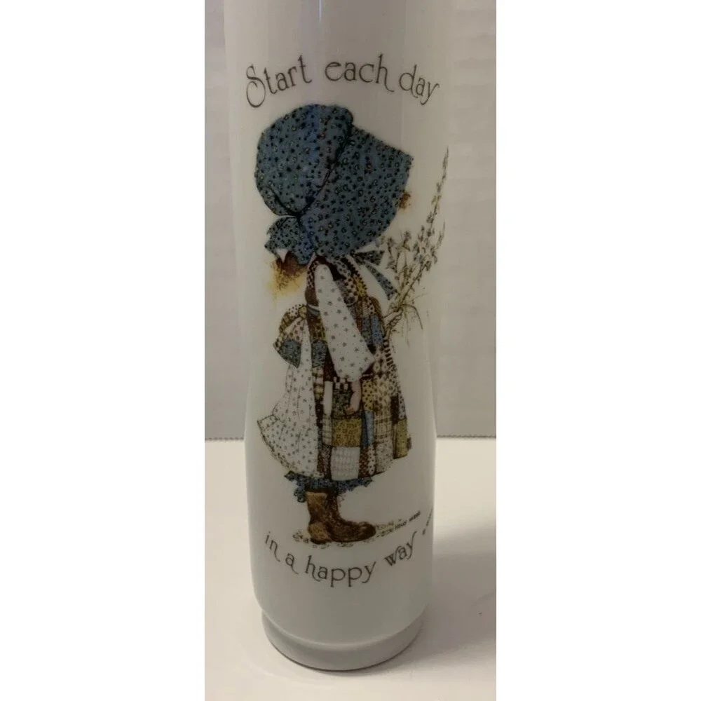 Vintage 1974 Holly Hobbie Bud Flower Vase 